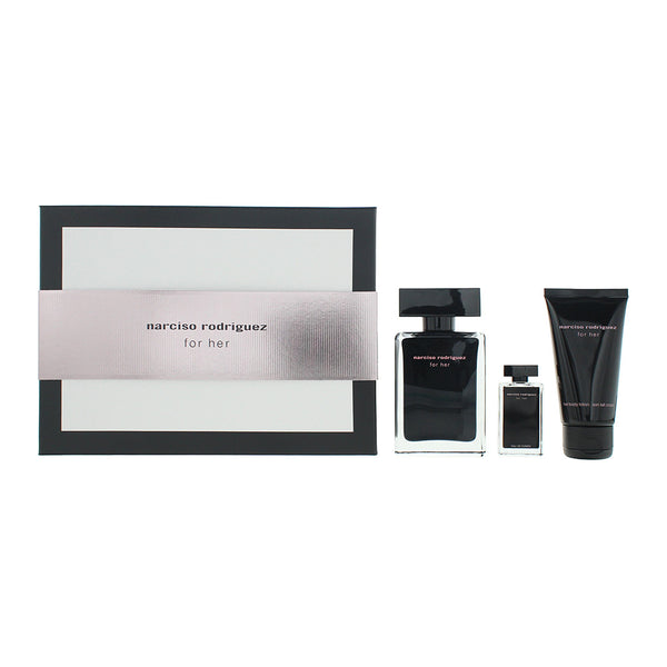 Narciso Rodriguez For Her 3 Piece Gift Set: Eau de Toilette 50ml - Eau de Toilet