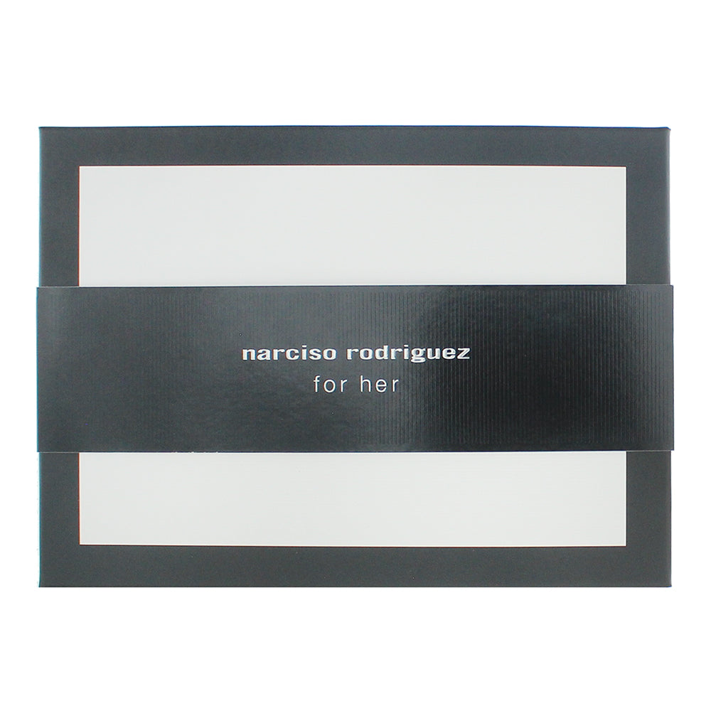 Narciso Rodriguez For Her 3 Piece Gift Set: Eau de Parfum 50ml - Eau de Parfum 7 - Box