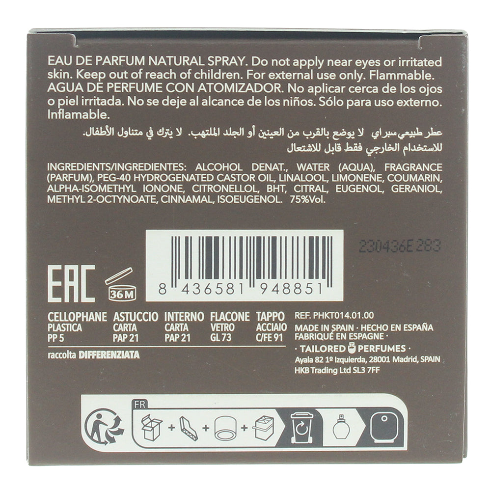 Hackett Absolute Eau de Parfum 50ml - Ingredients