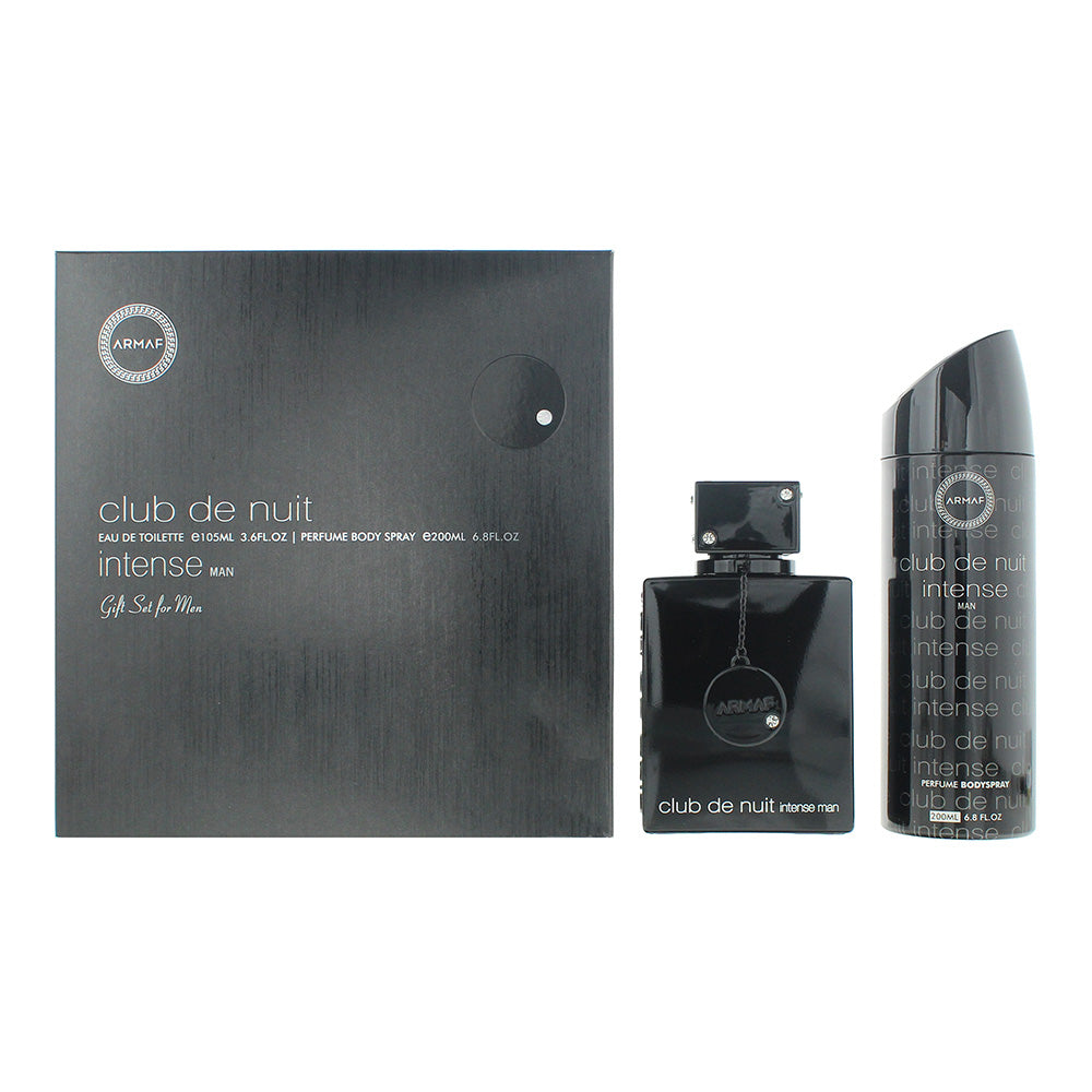 Armaf Club De Nuit Intense 2 Piece Gift Set: Eau de Toilette 105ml - Body Spray 