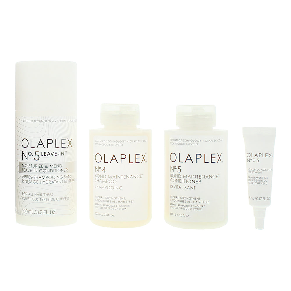 Olaplex Instant Hydration 4 Piece Gift Set: No.4 Shampoo 100ml - No.5 Conditione - Product