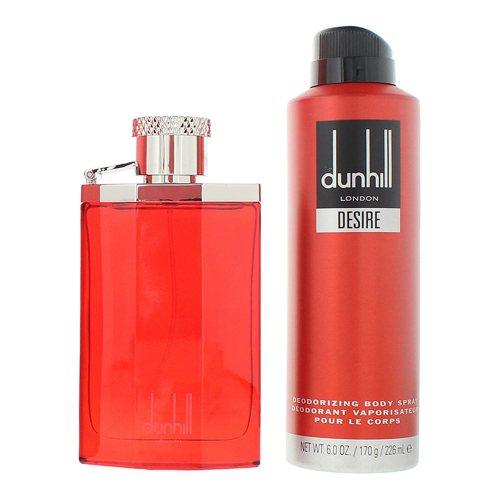 Dunhill Desire Red 2 Piece Gift Set: Eau de Toilette 100ml - Body Spray 226ml - Product