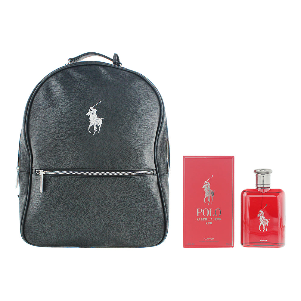 Ralph Lauren Polo Red 2 Piece Gift Set: Parfum 125ml - Backpack  - Product