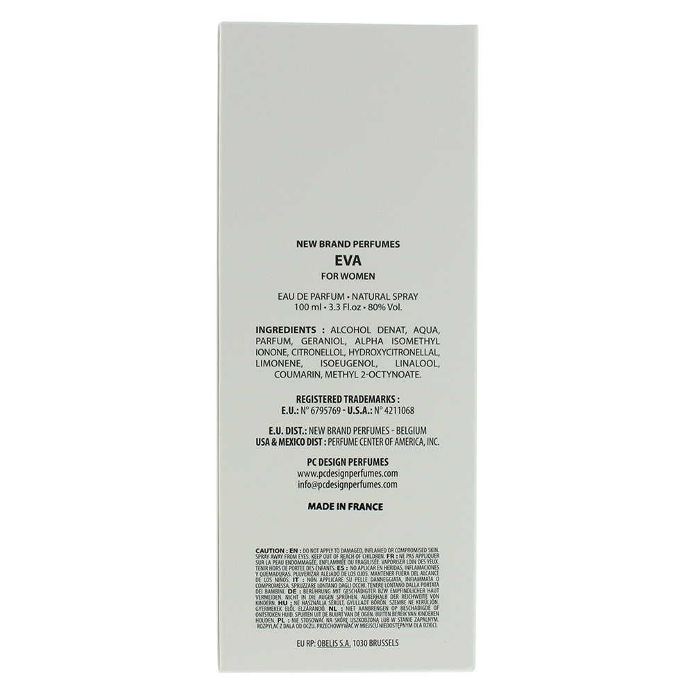 New Brand Eva For Women Eau de Parfum 100ml - Ingredients