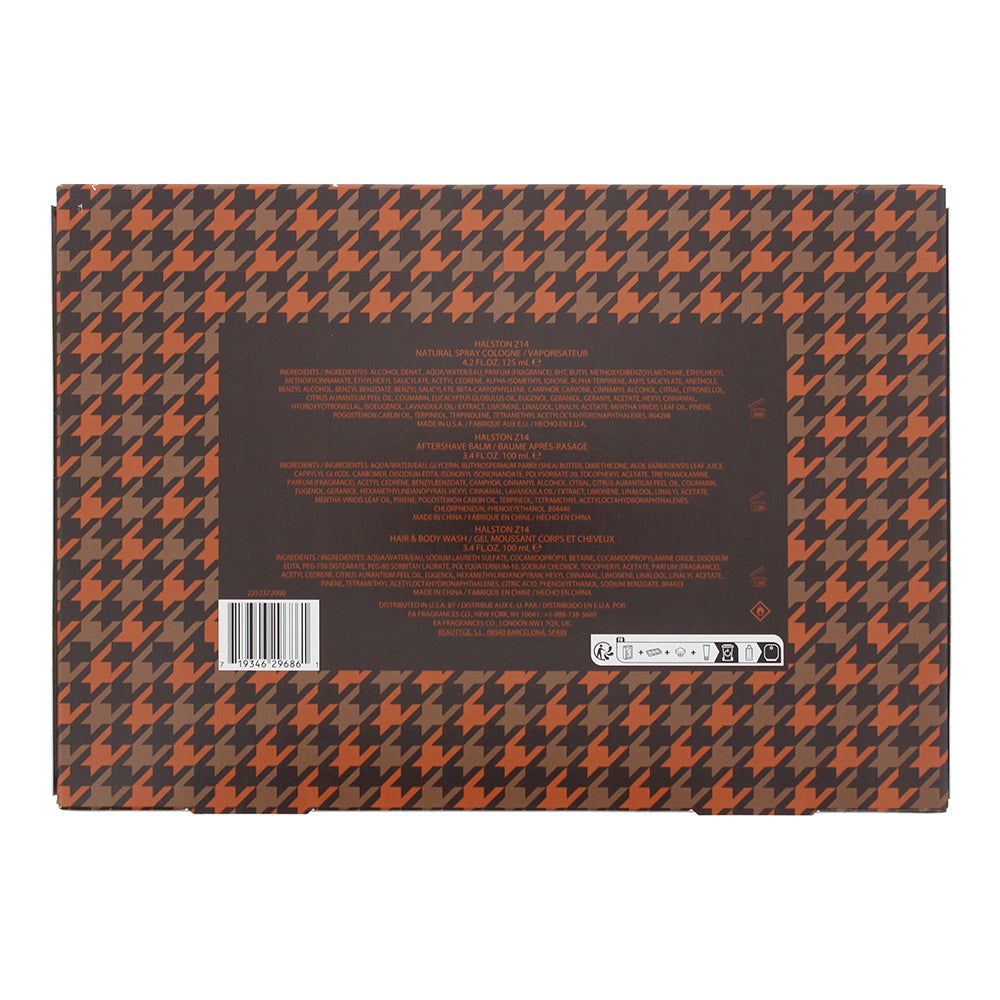 Halston Z-14 3 Pieces Gift Set: EDC 125ml - After Shave Balm 100ml - Hair & Body