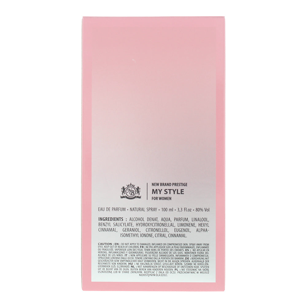 New Brand Prestige My Style Eau de Parfum 100ml - Ingredients