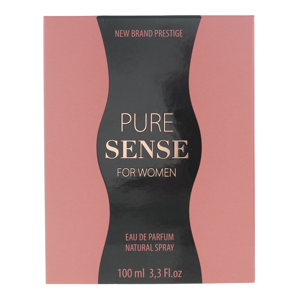 New Brand Prestige Pure Sense For Women Eau de Parfum 100ml - Box