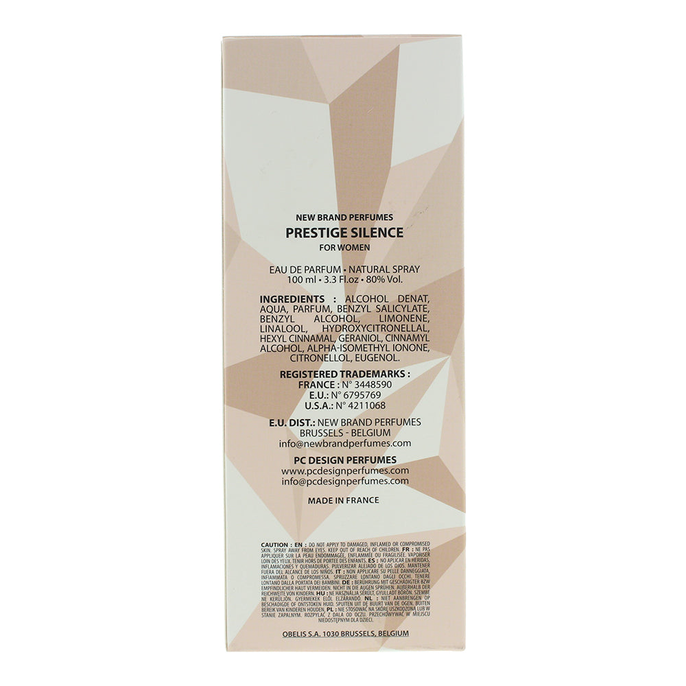 New Brand Prestige Silence For Women Eau de Parfum 100ml