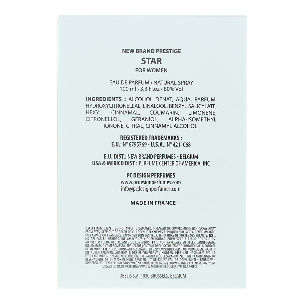 New Brand Prestige Star For Women Eau de Parfum 100ml