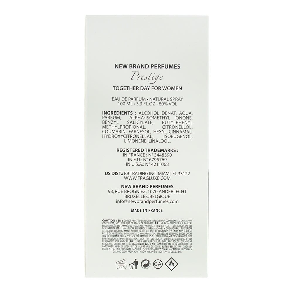 New Brand Together Day Eau de Parfum 100ml - Ingredients