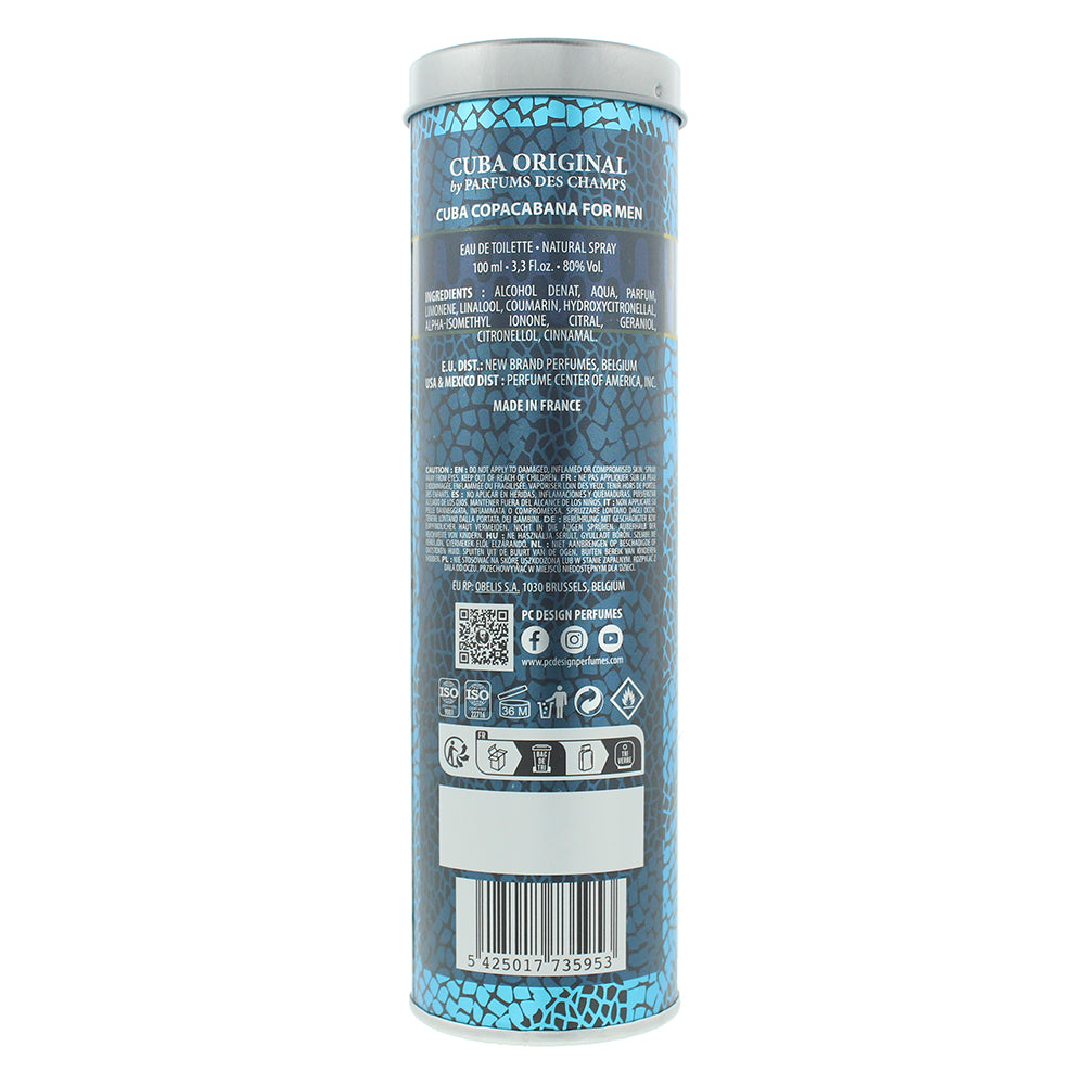Cuba Copacabana For Men Eau de Toilette 100ml