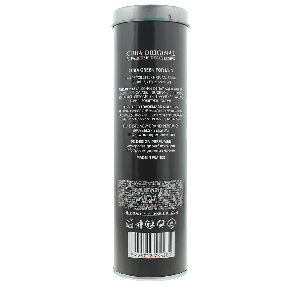 Cuba Green For Men Eau de Toilette 100ml