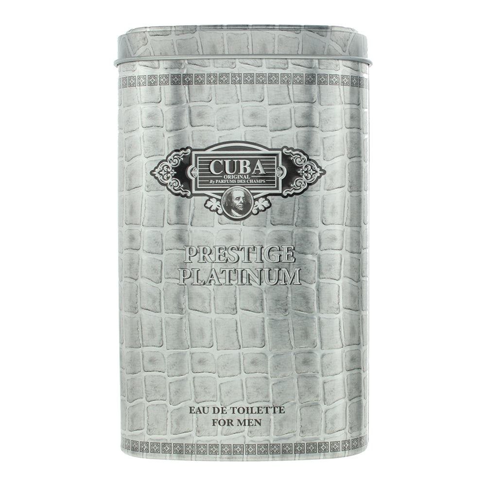 Cuba Prestige Platinum For Men Eau de Toilette 90ml - Box