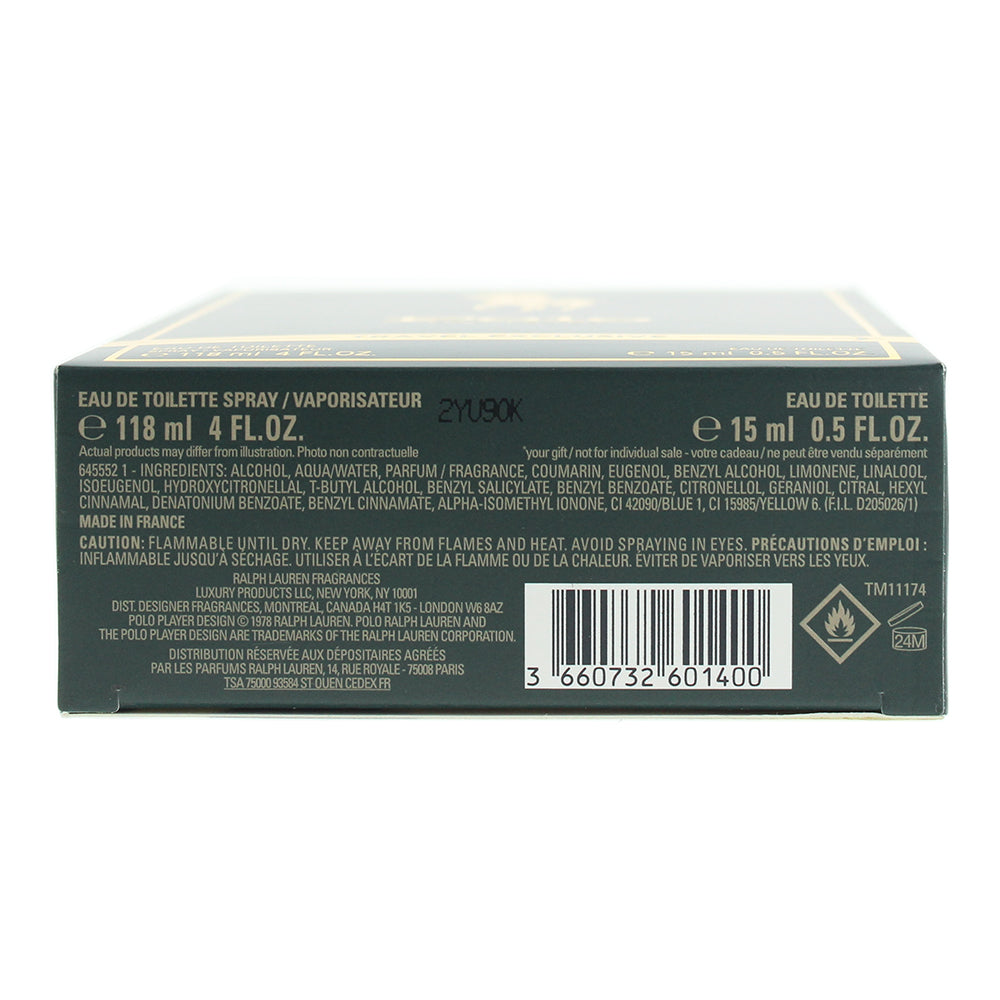 Ralph Lauren Polo Green 2 Piece Gift Set: EDT 118ml - EDT 15ml