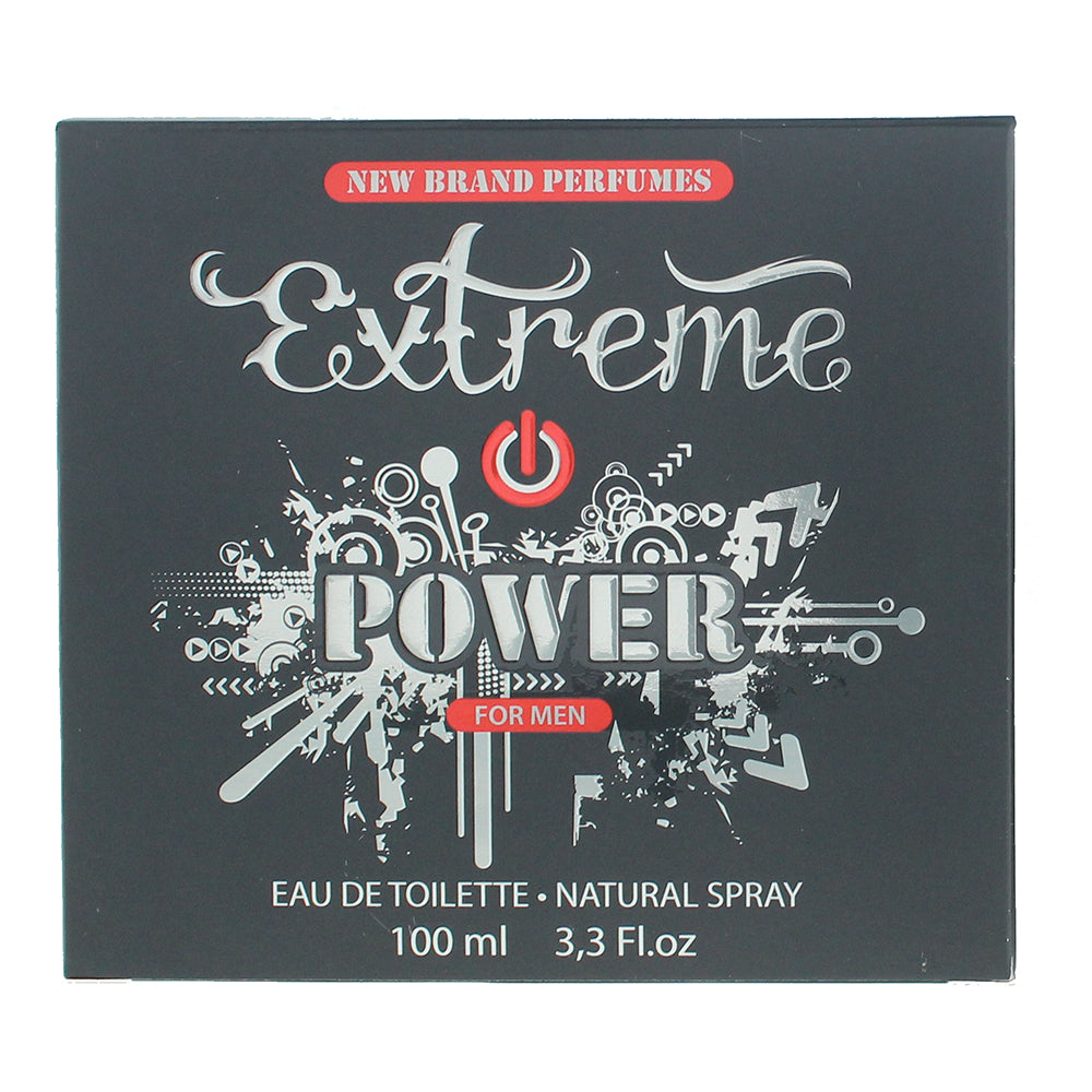 New Brand Extreme Power For Men Eau de Toilette 100ml - Box