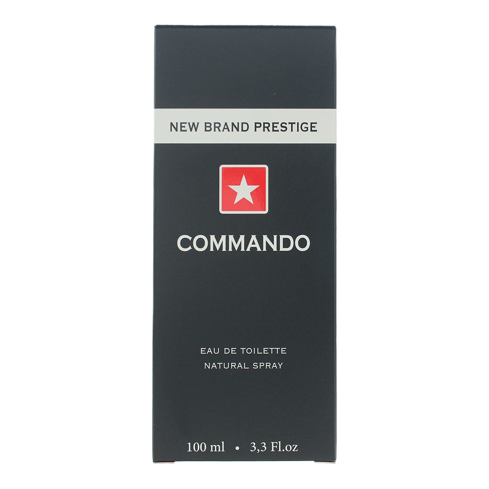 New Brand Prestige Commando For Men Eau de Toilette 100ml - Box
