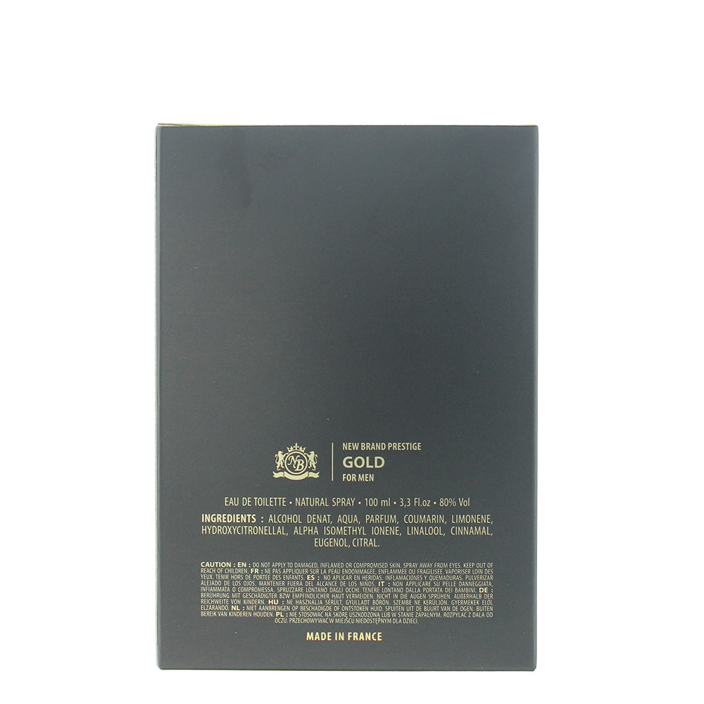 New Brand Gold For Men Eau de Toilette 100ml