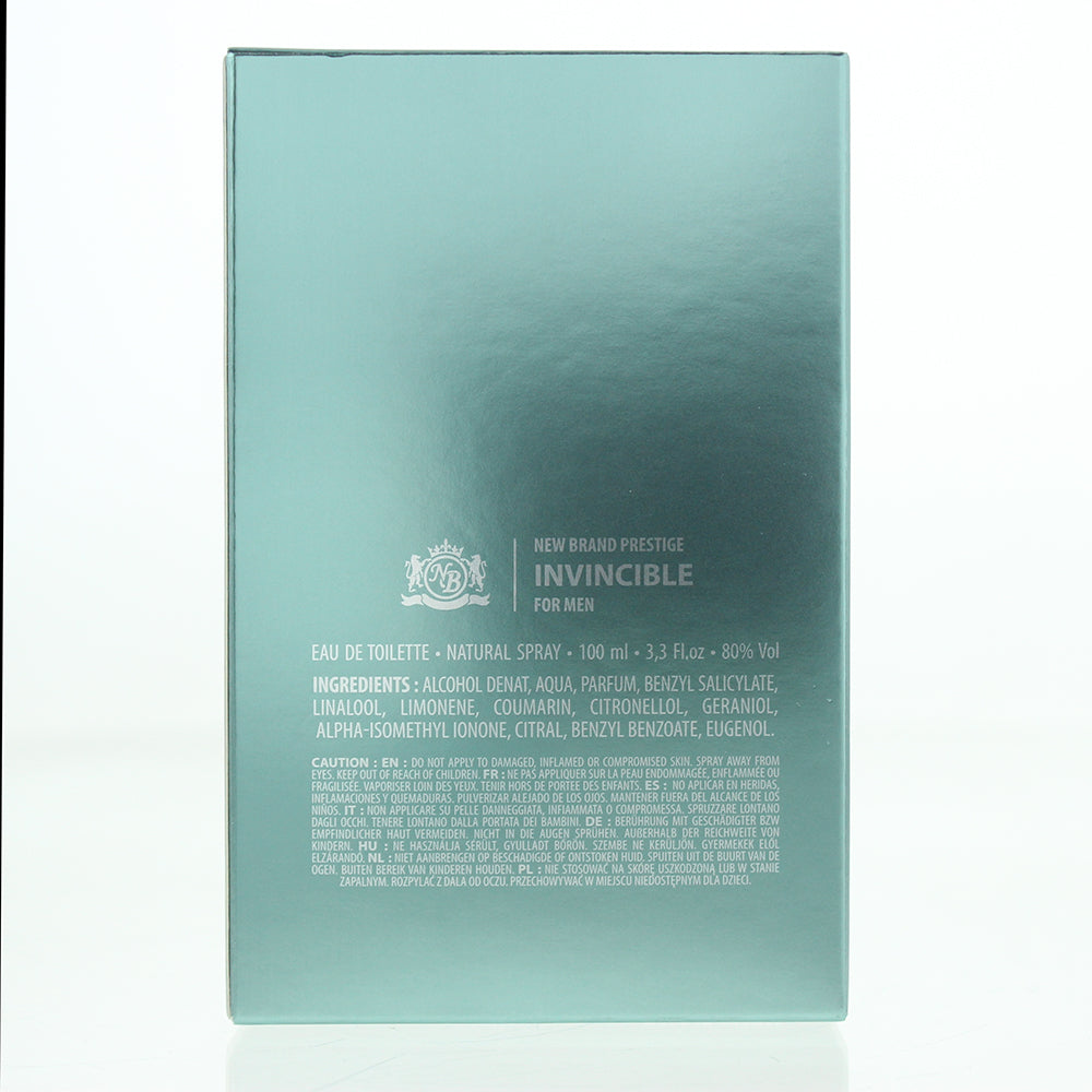 New Brand Invincibile For Men Eau de Toilette 100ml - Ingredients