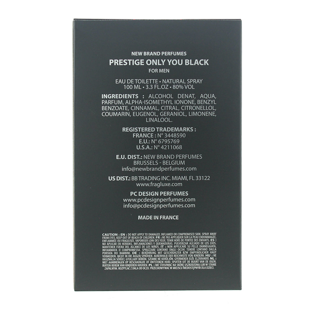 New Brand Prestige Only You Black Eau de Toilette 100ml