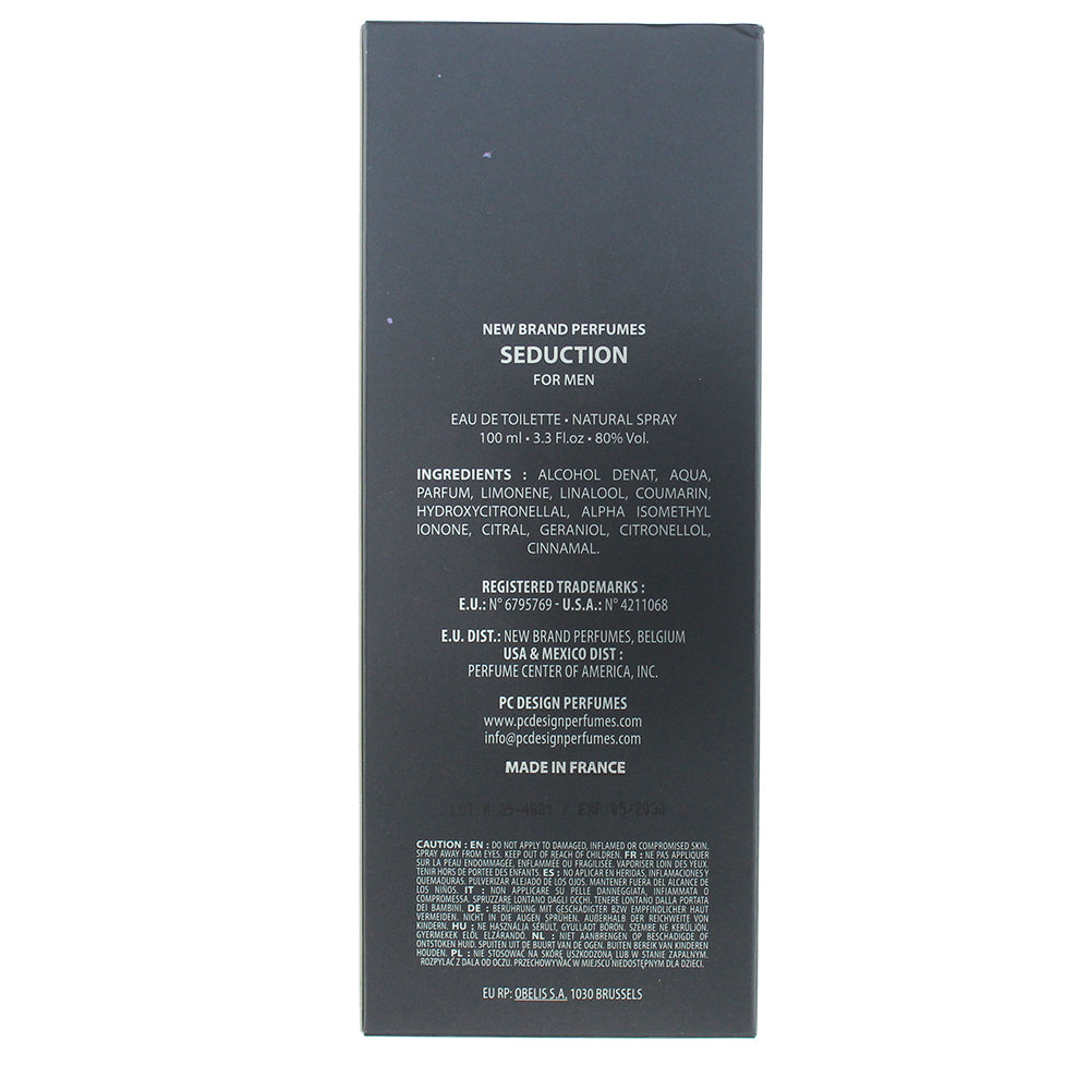 New Brand Seduction For Men Eau de Toilette 100ml
