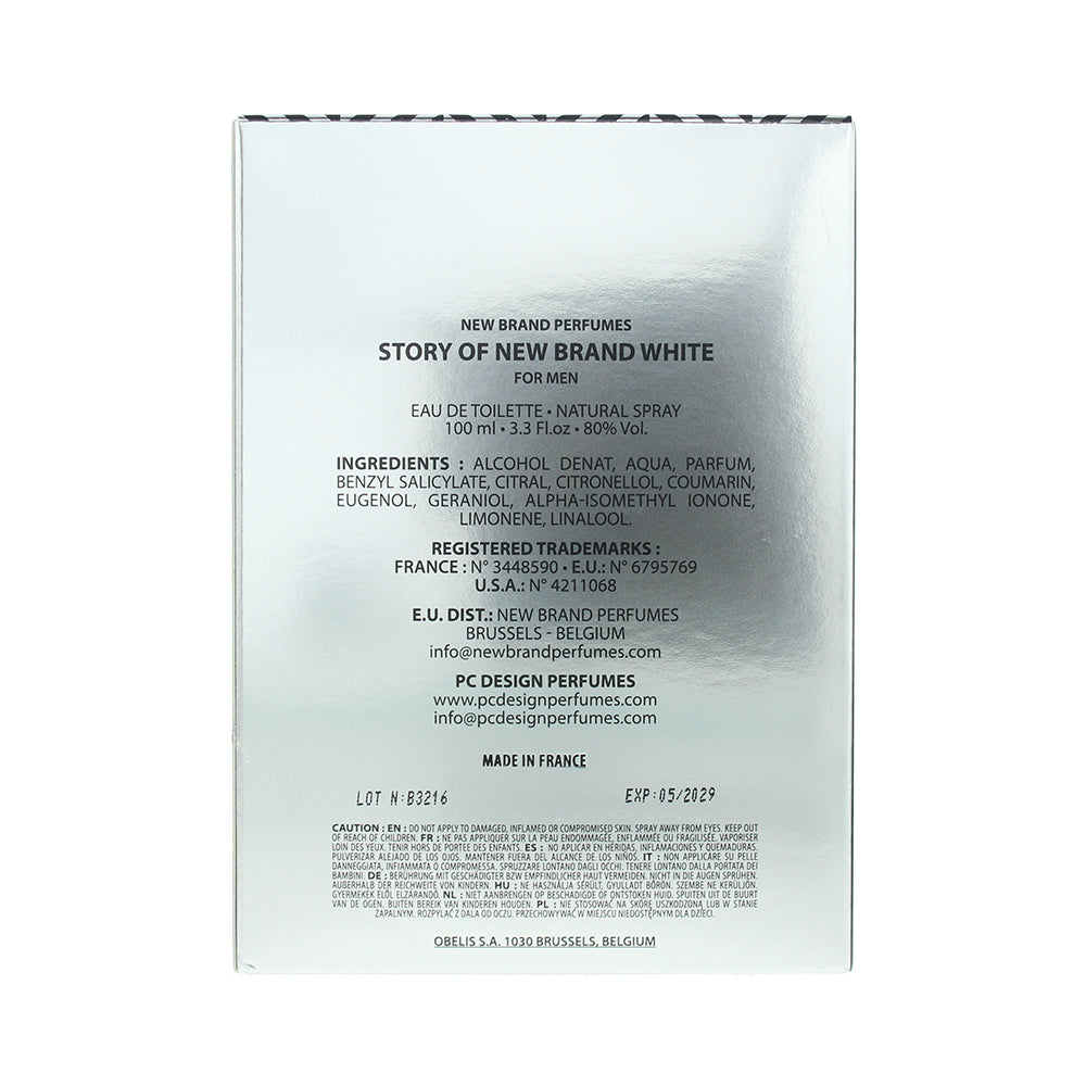 New Brand Story Of New Brand White For Men Eau de Toilette 100ml