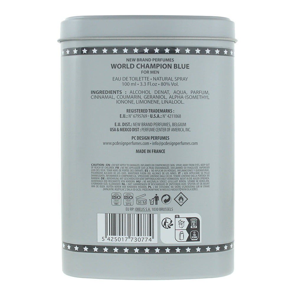 New Brand World Champion Eau de Toilette 100ml - Ingredients