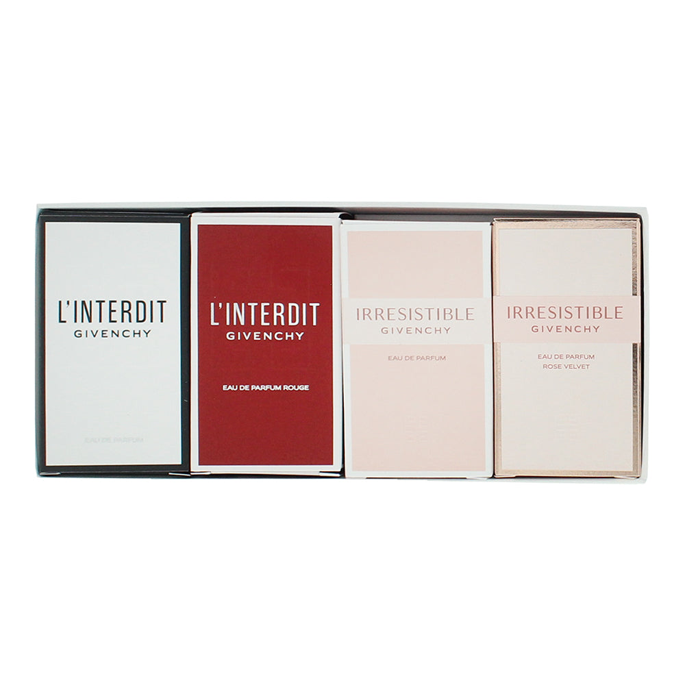 Givenchy 4 Piece Gift Set: L’Interdit Eau de Parfum 10ml - L’Interdit Rouge Eau  - Box