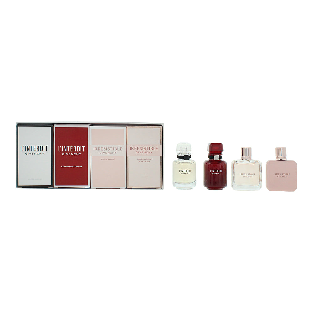 Givenchy 4 Piece Gift Set: L’Interdit Eau de Parfum 10ml - L’Interdit Rouge Eau 