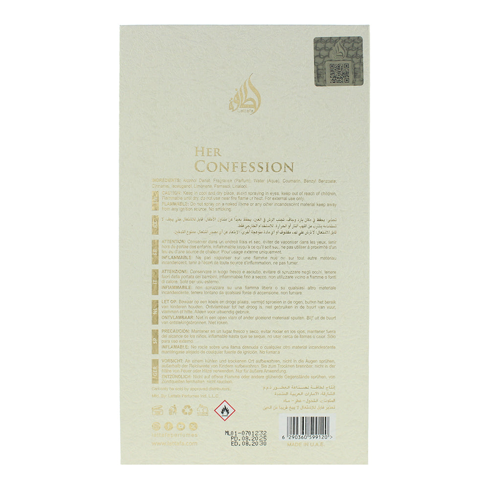 Lattafa Her Confession Eau de Parfum 100ml