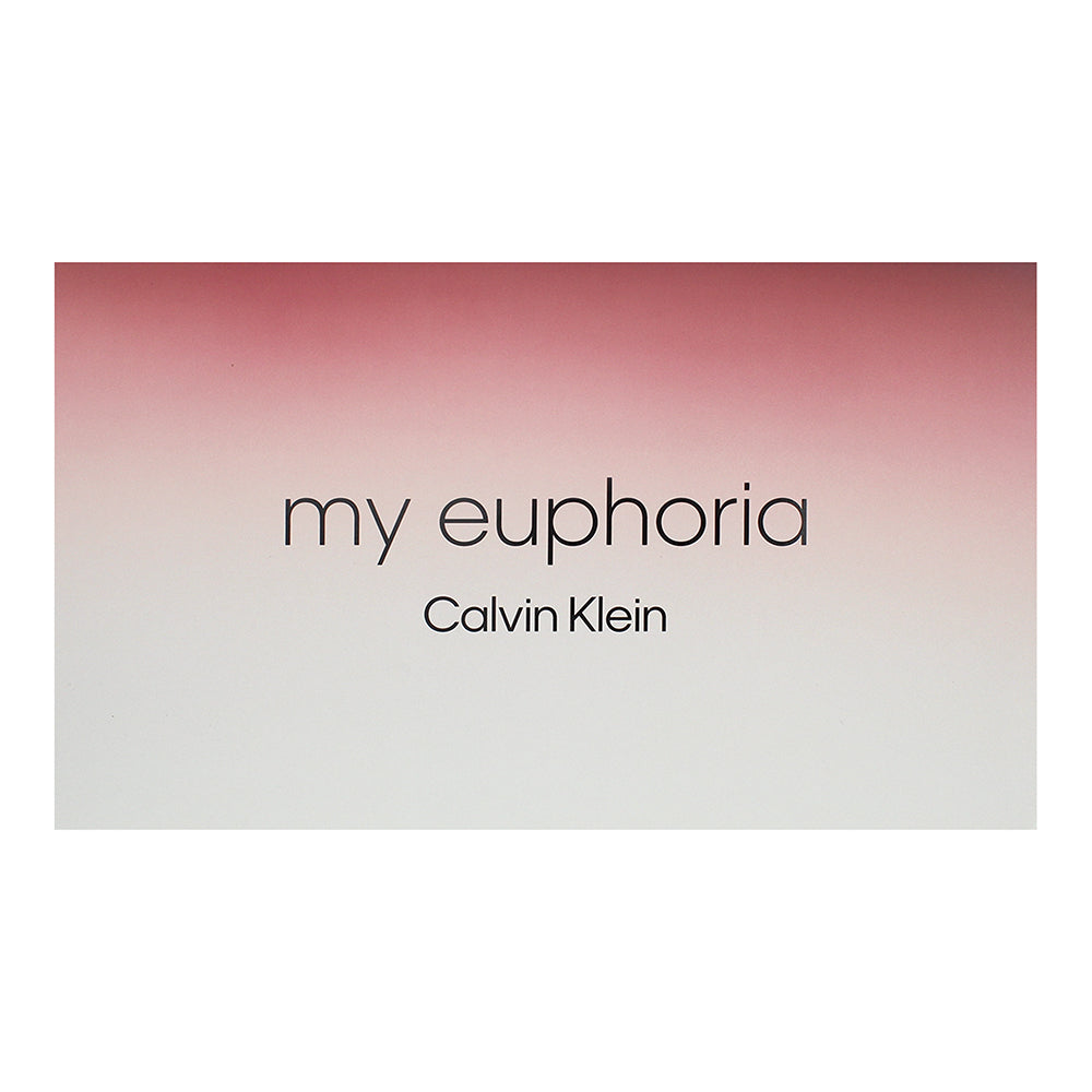 Calvin Klein My Euphoria 3 Piece Gift Set: Eau de Parfum 100ml - Eau de Parfum 1 - Box
