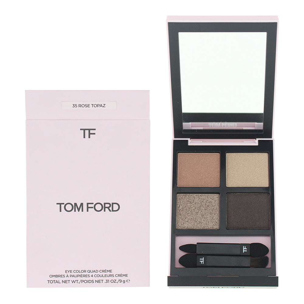 Tom Ford Eye Color Quad Creme 35 Rose Topaz Eyeshadow Palette 9g