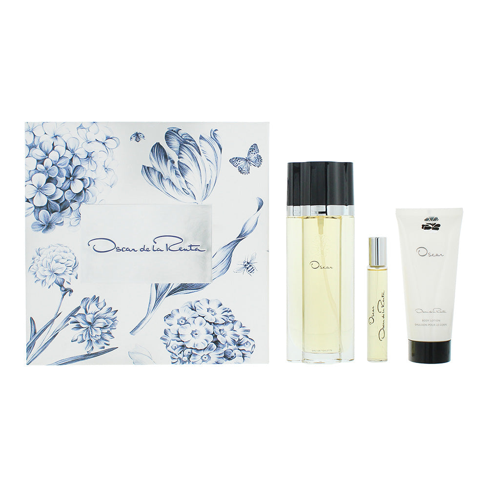 Oscar De La Renta Oscar 3 Piece Gift Set: Eau de Toilette 100ml - Eau de Toilett