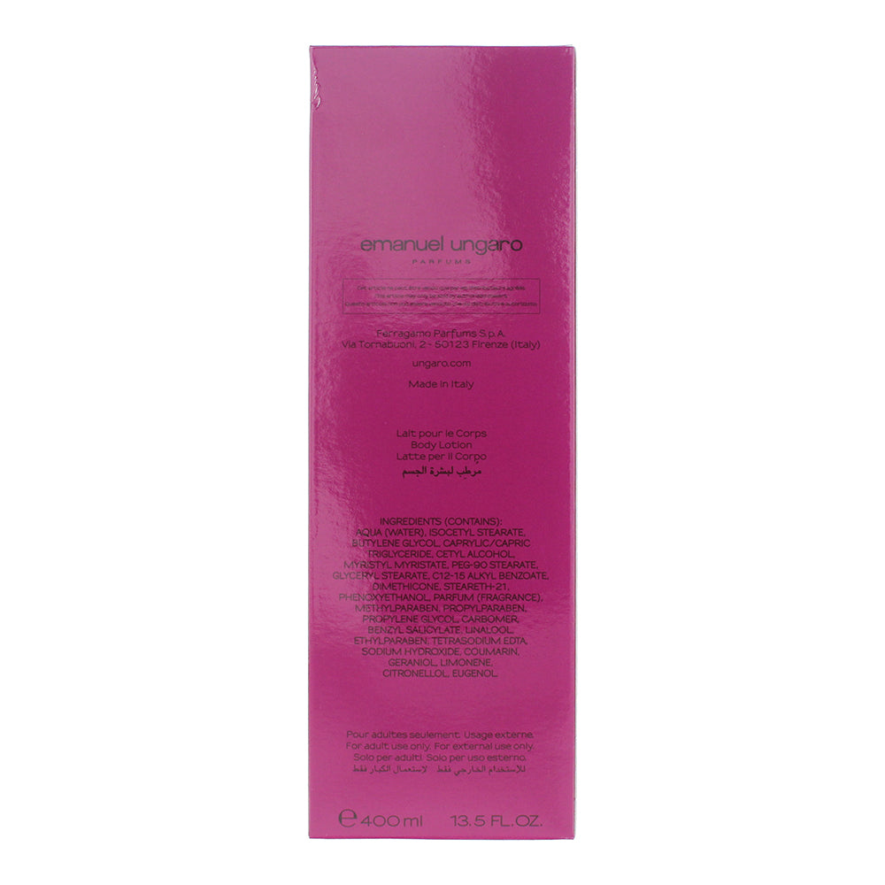 Emanuel Ungaro Ungaro Body Lotion 400ml - Ingredients