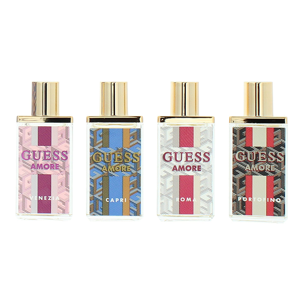 Guess Amore Gift Set: Venezia - Capri - Roma and Portofino Eau de Toilette 4 x 7 - Product