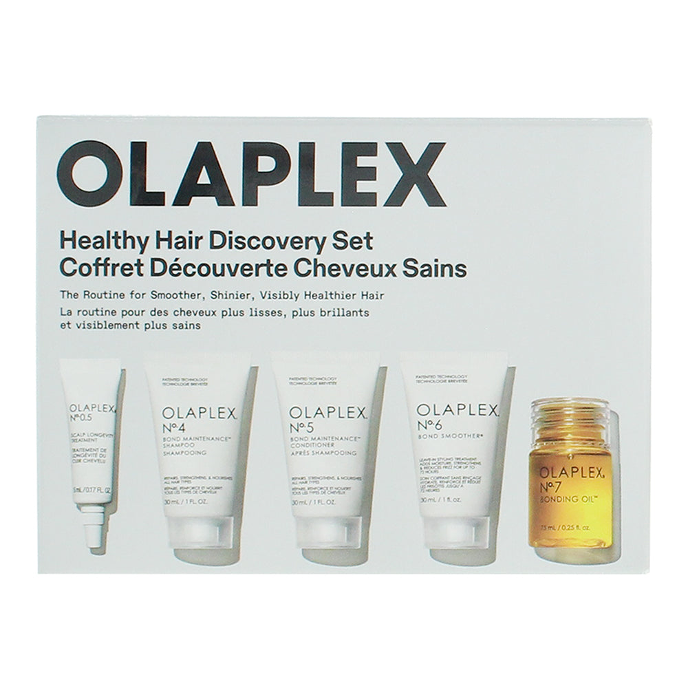 Olaplex 5 Piece Gift Set: No.0.5 Scalp Treatment 5ml - No.4 Shampoo 30ml - No.5  - Box