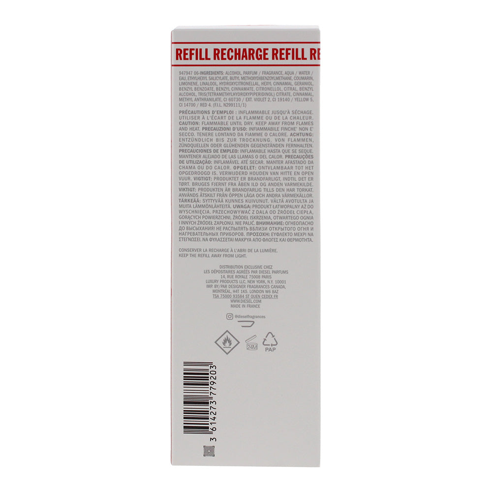 Diesel D Refill Eau de Toilette 150ml - Ingredients