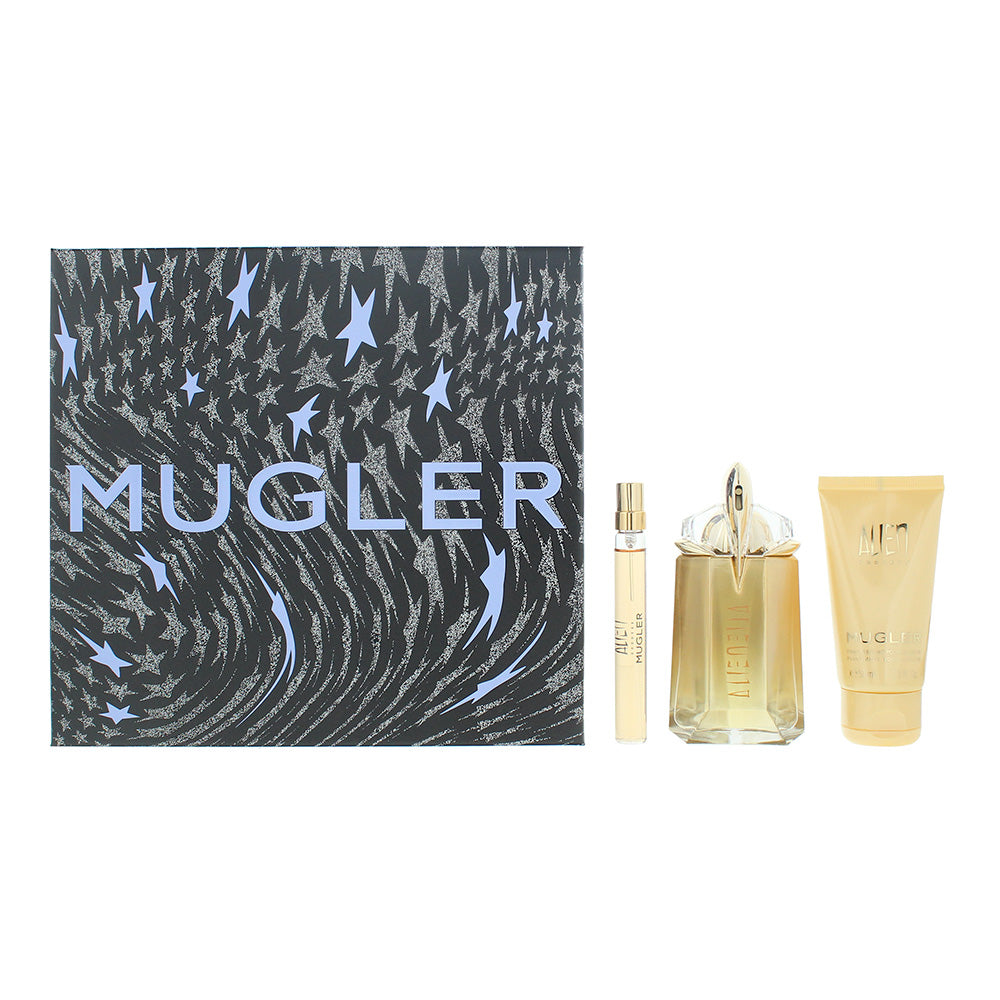 Mugler Alien Goddess 3 Piece Gift Set: Eau de Parfum 60ml - Eau de Parfum 10ml -