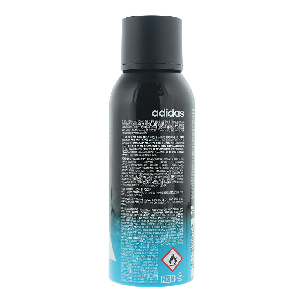 Adidas Ice Dive Cool & Aquatic Deodorant Body Spray 150ml - Ingredients