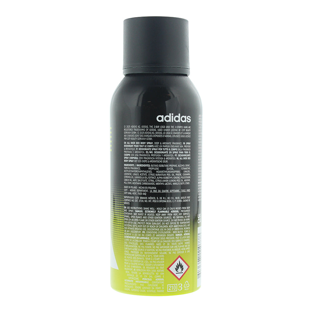 Adidas Pure Game Deodorant Body Spray 150ml - Ingredients