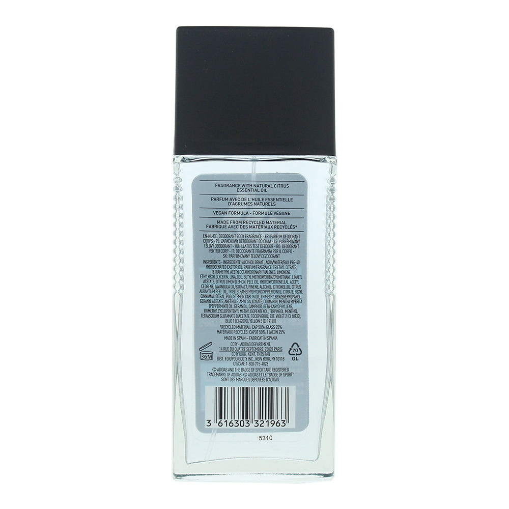 Adidas Ice Dive Body Fragrance 75ml - Ingredients