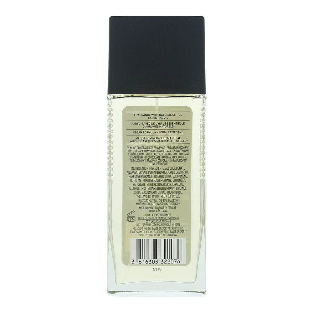 Adidas Victory League Body Fragrance 75ml - Ingredients