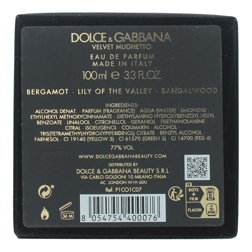 Dolce & Gabbana Velvet Mughetto Eau de Parfum 100ml