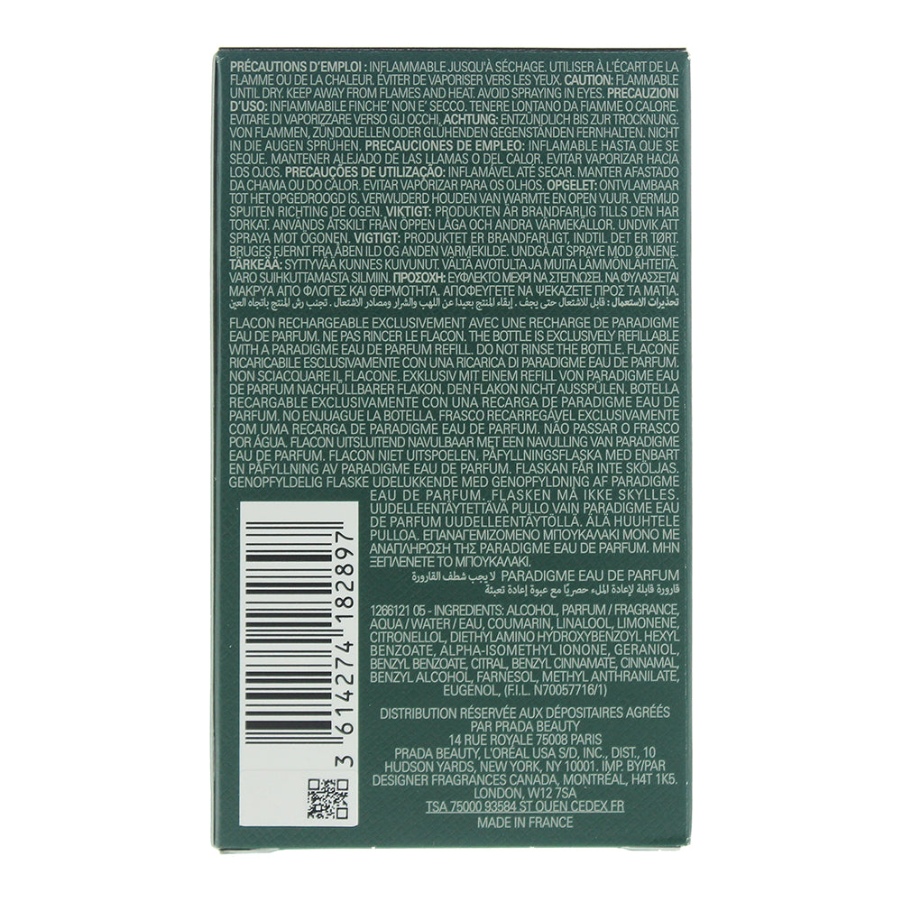 Prada Paradigme Eau de Parfum 50ml - Ingredients