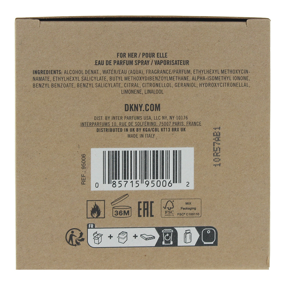 DKNY Be Delicious 100% Eau de Parfum 50ml - Ingredients