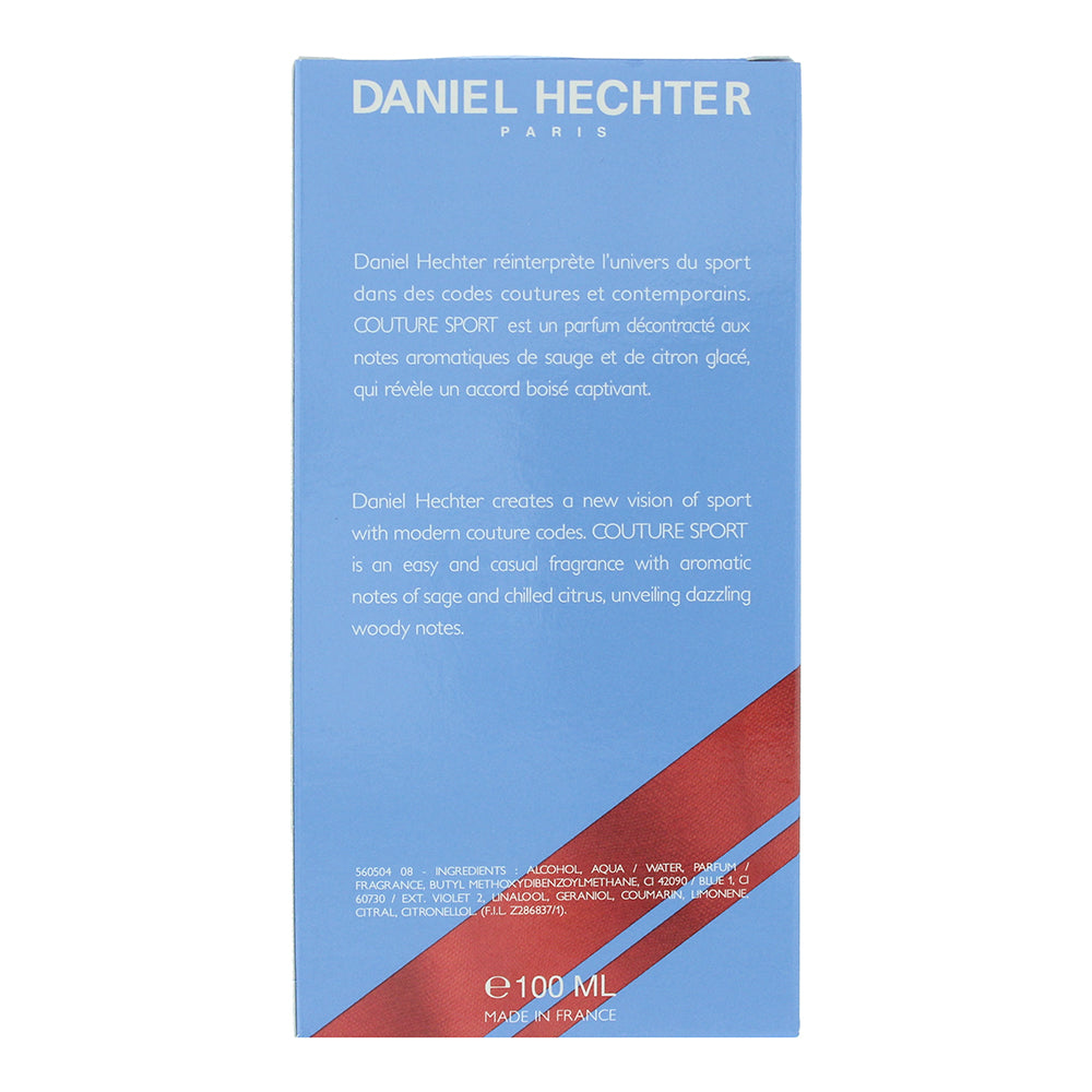 Daniel Hechter Couture Sport Eau de Parfum 100ml - Ingredients