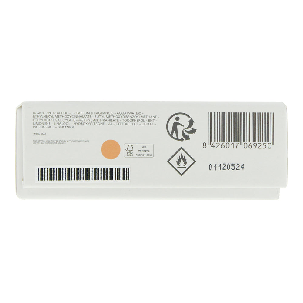 Loewe Solo Ella Eau de Toilette 100ml - Ingredients