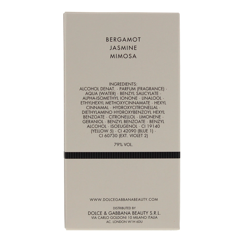 Dolce & Gabbana Dolce Eau de Parfum 50ml - Ingredients
