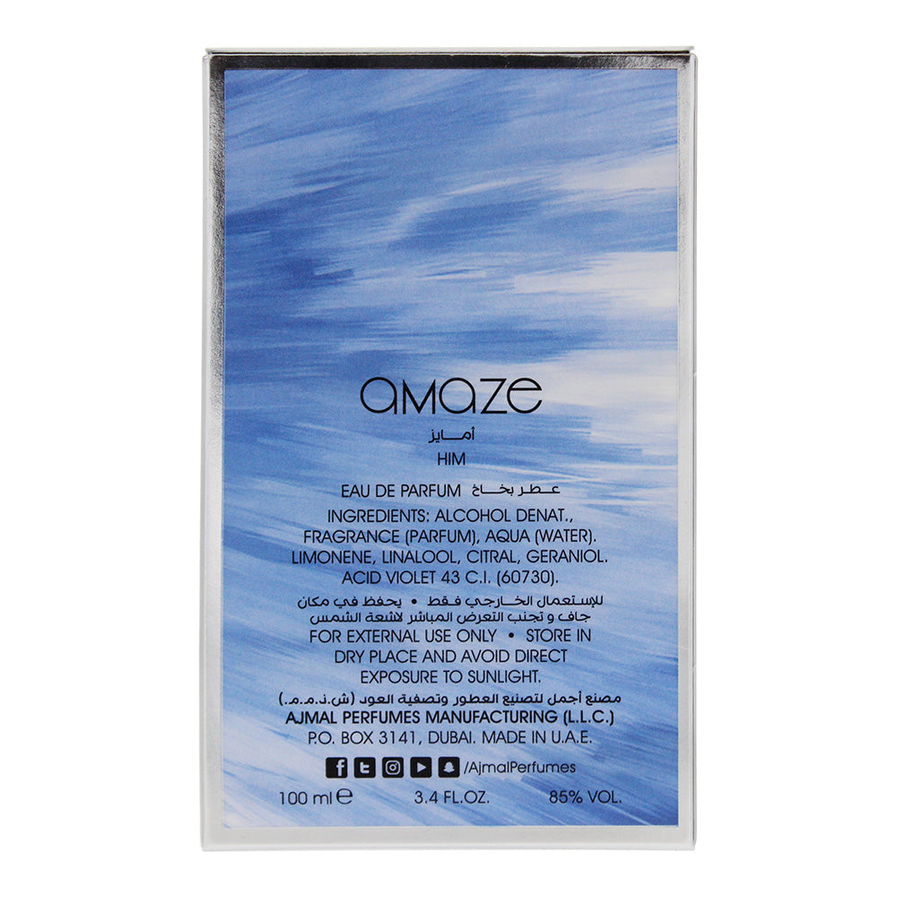 Ajmal Amaze Eau de Parfum 100ml - Ingredients