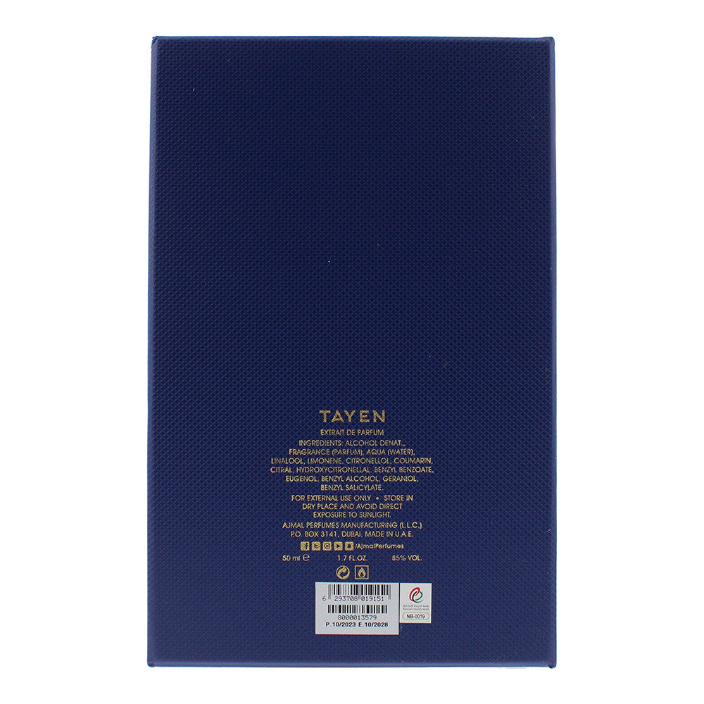 Ajmal Tayen Extrait de Parfum 50ml - Ingredients
