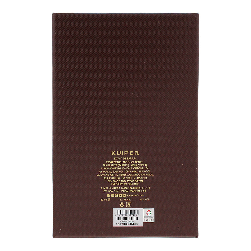 Ajmal Kuiper Extrait de Parfum 50ml - Ingredients